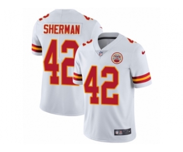 Youth Nike Kansas City Chiefs #42 Anthony Sherman Vapor Untouchable Limited White NFL Jersey