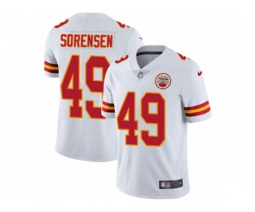 Youth Nike Kansas City Chiefs #49 Daniel Sorensen Vapor Untouchable Limited White NFL Jersey