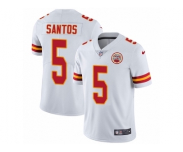 Youth Nike Kansas City Chiefs #5 Cairo Santos Vapor Untouchable Limited White NFL Jersey