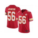 Youth Nike Kansas City Chiefs #56 Derrick Johnson Limited Red Rush NFL Jersey