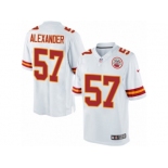 Youth Nike Kansas City Chiefs #57 D.J. Alexander Limited White NFL Jersey