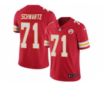 Youth Nike Kansas City Chiefs #71 Mitchell Schwartz Limited Red Rush NFL Jersey