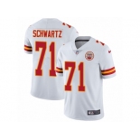 Youth Nike Kansas City Chiefs #71 Mitchell Schwartz Vapor Untouchable Limited White NFL Jersey