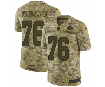 Youth Nike Kansas City Chiefs #76 Laurent Duvernay-Tardif Limited Camo 2018 Salute to Service NFL Jersey