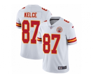 Youth Nike Kansas City Chiefs #87 Travis Kelce Vapor Untouchable Limited White NFL Jersey