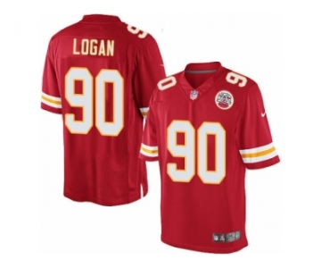 Youth Nike Kansas City Chiefs #90 Bennie Logan Limited Red Team Color NFL Jersey