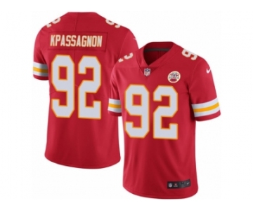 Youth Nike Kansas City Chiefs #92 Tanoh Kpassagnon Limited Red Rush NFL Jersey