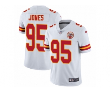 Youth Nike Kansas City Chiefs #95 Chris Jones Vapor Untouchable Limited White NFL Jersey