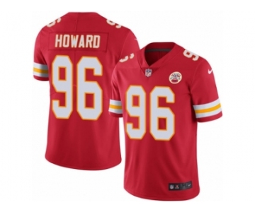 Youth Nike Kansas City Chiefs #96 Jaye Howard Limited Red Rush NFL Jersey