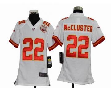 nike youth nfl jerseys kansas city chiefs #22 mccluster white[nike]