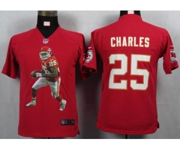 nike youth nfl jerseys kansas city chiefs #25 charles red[portrait fashion]