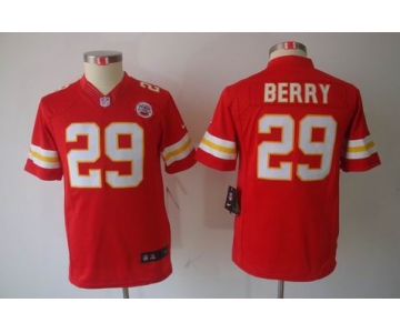 nike youth nfl jerseys kansas city chiefs #29 berry red[nike limited]