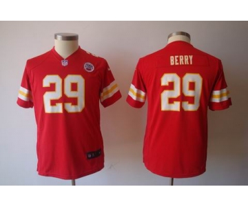 nike youth nfl jerseys kansas city chiefs #29 berry red[nike]