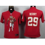 nike youth nfl jerseys kansas city chiefs #29 berry red[portrait fashion]