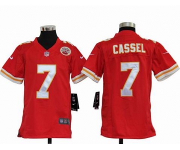 nike youth nfl jerseys kansas city chiefs #7 cassel red[nike]