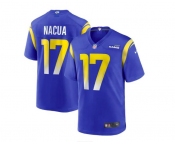 Los Angeles Rams #17 Puka Nacua 2023 New Blue Game Jersey