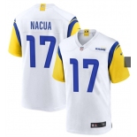 Los Angeles Rams #17 Puka Nacua 2023 New White Game Jersey