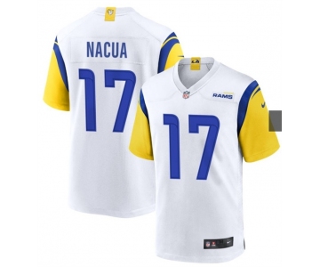 Los Angeles Rams #17 Puka Nacua 2023 New White Game Jersey