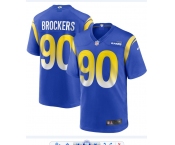 Los Angeles Rams #90 Michael Brockers  Blue 2021 Game Jersey