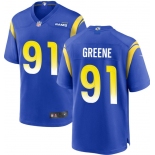 Los Angeles Rams #91Greene Blue 2021 Game Jersey