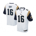 Men's Nike Los Angeles Rams #16 Jared Goff Game White NFL Jersey