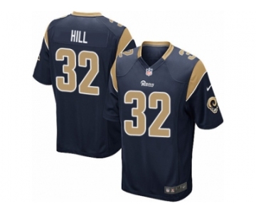 Men's Nike Los Angeles Rams #32 Troy Hill Game Navy Blue Team Color NFL Jersey