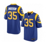 Men's Nike Los Angeles Rams #35 C.J. Anderson Game Royal Blue Alternate NFL Jersey