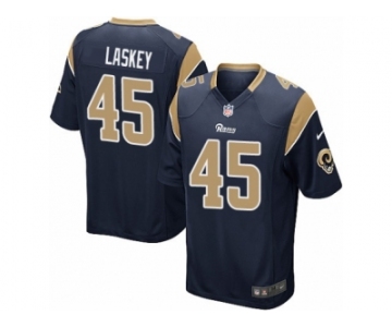 Men's Nike Los Angeles Rams #45 Zach Laskey Game Navy Blue Team Color NFL Jersey