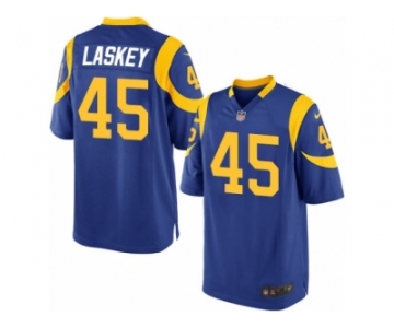 Men's Nike Los Angeles Rams #45 Zach Laskey Game Royal Blue Alternate NFL Jersey