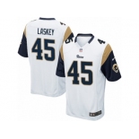 Men's Nike Los Angeles Rams #45 Zach Laskey Game White NFL Jersey