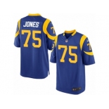 Men's Nike Los Angeles Rams #75 Deacon Jones Game Royal Blue Alternate NFL Jersey