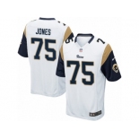 Men's Nike Los Angeles Rams #75 Deacon Jones Game White NFL Jersey