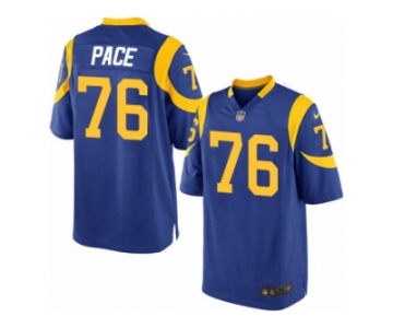 Men's Nike Los Angeles Rams #76 Orlando Pace Game Royal Blue Alternate NFL Jersey