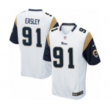 Men's Nike Los Angeles Rams #91 Dominique Easley Game White NFL Jersey