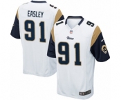 Men's Nike Los Angeles Rams #91 Dominique Easley Game White NFL Jersey