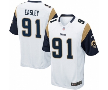 Men's Nike Los Angeles Rams #91 Dominique Easley Game White NFL Jersey