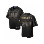 Nike St Louis Rams #30 Todd Gurley II Pro Line Black Gold Collection Jersey[Game]