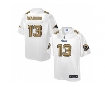 Nike St.Louis Rams #13 Kurt Warner White Men's NFL Pro Line Fashion Game Jersey