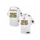 Nike St.Louis Rams #25 T.J. McDonald White Men's NFL Pro Line Fashion Game Jersey