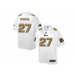 Nike St.Louis Rams #27 Tre Mason White Men's NFL Pro Line Fashion Game Jersey