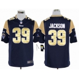 nike nfl jerseys st. louis rams #39 jackson blue[game]