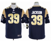 nike nfl jerseys st. louis rams #39 jackson blue[game]