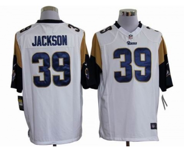 nike nfl jerseys st. louis rams #39 jackson white[game]