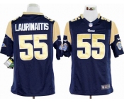 nike nfl jerseys st. louis rams #55 laurinaitis blue[game]