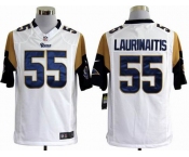 nike nfl jerseys st. louis rams #55 laurinaitis white[game]