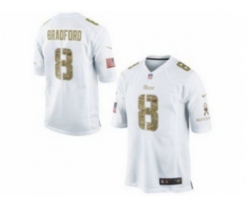 nike nfl jerseys st. louis rams #8 bradford white[nike USA]