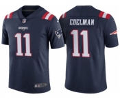 Men New England Patriots #11 Julian Edelman Navy Color Rush Limited Jersey