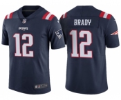 Men New England Patriots #12 Tom Brady Navy Color Rush Limited Jersey