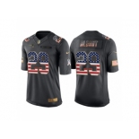 Men New England Patriots #29 LeGarrette Blount Anthracite Salute to Service USA Flag Fashion Jersey