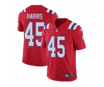 Men Nike New England Patriots #45 David Harris Red Alternate Vapor Untouchable Limited Player NFL Jersey